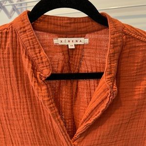 Xirena Haley Top - Rust/Burnt Orange